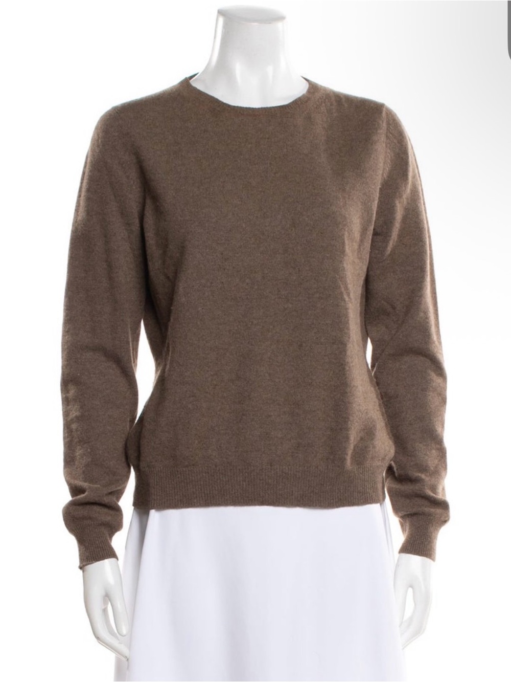 Asprey Cashmere Brown Crewneck Sweater